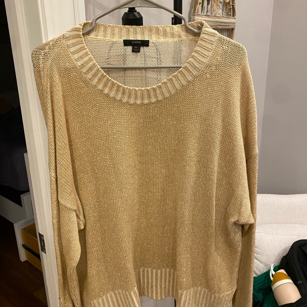 J. Crew Tan Crew Neck Sweater